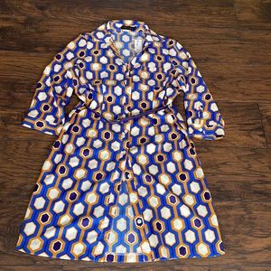 Pretty groovy patterned shirt dress